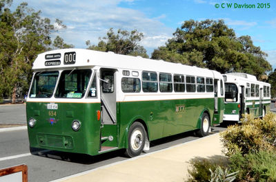 Two BPSWA buses at Kings Park