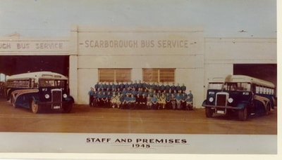 Scarborough bus service depot and staff 1948 sbs photo millett family 1