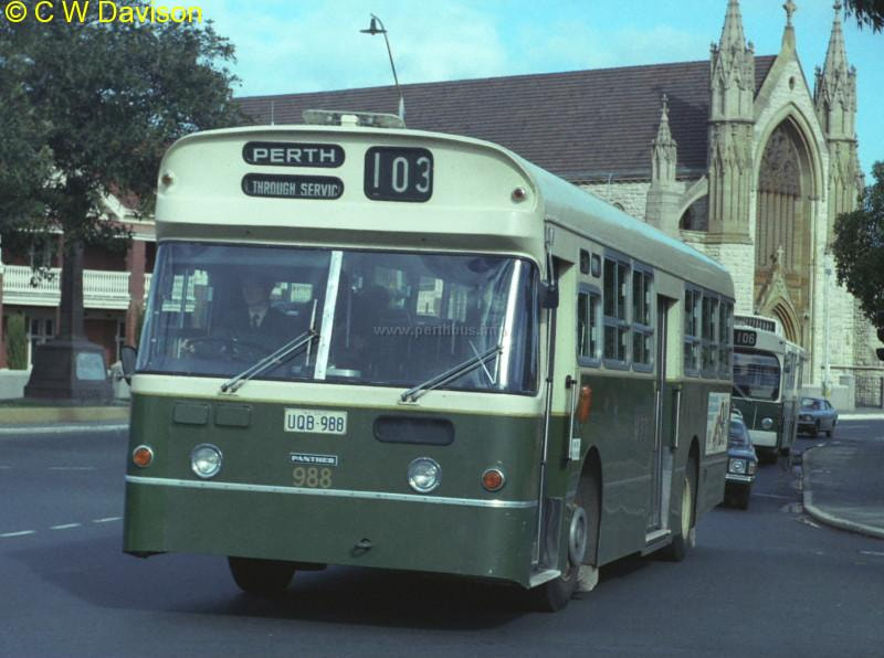 Mtt 988 leyland panther psur1 1r fremantle july 1977