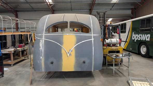 Miss Pemberton restoration at the BPSWA workshop